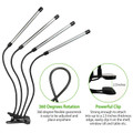 4-Head LED Grow Light with Stand product image