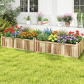 Natural Acacia Wood Rectangular Planter Box (1- or 2-Pack) product image