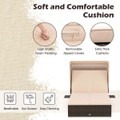 2-Person Rattan Lounge Bed with Retractable Canopy  product image