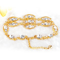 Burnished Gold Rhinestone Bling Bracelet product image