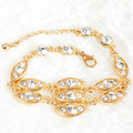 Burnished Gold Rhinestone Bling Bracelet product image