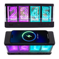 Vintage Wireless Charging Glow Alarm Clock product image
