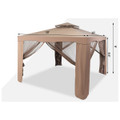 2-Tier 10’x 10’ Canopy Gazebo Tent with Netting product image