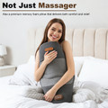 2-in-1 Heated Lumbar Support Massager Pillow with Eye Mask product image
