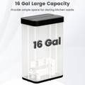 16-Gallon Trash Can with Wing Lid and Motion Sensor Technology product image