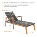 Patio Rattan Chaise Lounge product image