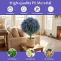 24" Artificial Lavender Topiary Ball Trees (2-Pack) product image