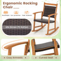 Patio Rattan Rocking Chair Set (3 Piece Set) product image