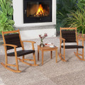 Patio Rattan Rocking Chair Set (3 Piece Set) product image