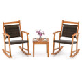 Patio Rattan Rocking Chair Set (3 Piece Set) product image