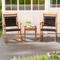 Patio Rattan Rocking Chair Set (3 Piece Set) product image