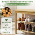 3-Tier Freestanding Shoe Rack Bench product image