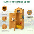 Garden Storage Shed with Lockable Door and Removable Shelves product image