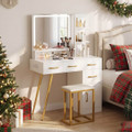 Modern Vanity Desk with Charging Station 3 Light Modes product image