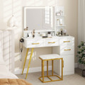 Modern Vanity Desk with Charging Station 3 Light Modes product image