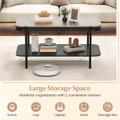 2-Tier Center Table with Shelves product image