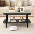 2-Tier Center Table with Shelves product image