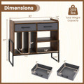 Adjustable Record Player Stand with Charging Station  product image
