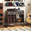 Adjustable Record Player Stand with Charging Station  product image