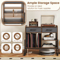Adjustable Record Player Stand with Charging Station  product image