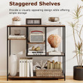 40" Console Table with Drawer and 4-Tier Shelf product image