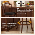 31” Bar Height Barstools with Backrest and Footrests product image