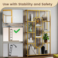 5-Tier Etagere Bookcase with Open Storage Shelves product image