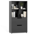 51” 5-Tier 4-Cube Bookcase with 2 Drawers product image