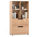 51” 5-Tier 4-Cube Bookcase with 2 Drawers product image