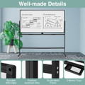 72" x 36" Double-Sided Magnetic Whiteboard with 360° Rotating Design  product image