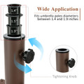 24" Patio Umbrella Base Stand with 2 Adjustable Tightening Knobs product image