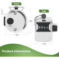 Metal 4-Digit Hand Tally Counter Clicker product image