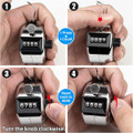 Metal 4-Digit Hand Tally Counter Clicker product image