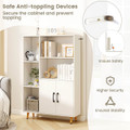 Free-Standing Storage Cabinet with Open Shelves product image