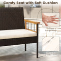 8-Piece Wicker Furniture Set with Coffee Table product image