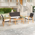 4-Piece Patio Furniture Set with Coffee Table  product image