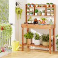 Pine Potting Bench with Hidden Storage Compartment product image
