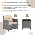 Patio Rattan Furniture Bistro Set (3 Pieces) product image