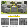 Patio Rattan Furniture Bistro Set (3 Pieces) product image