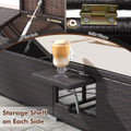 Outdoor Patio Daybed with 6-Level Adjustable Backrest product image