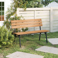 Acacia  Wood Patio Loveseat with Slatted Seat product image