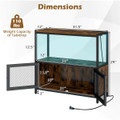 Storage Cabinet with Customizable LED Lighting and Power Strip product image
