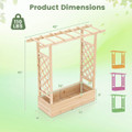 Wooden Raised Garden Bed with Trellis (1- or 2-Pack) product image