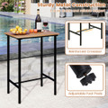 3-Piece Acacia Wood Patio Bar Set product image