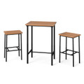3-Piece Acacia Wood Patio Bar Set product image
