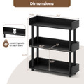 3-Tier Bookshelf with Anti-Tipping Kit and Guardrails product image