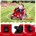 12V Ride-On Lawn Mower with Dual Control Sticks and LED Lights product image