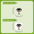 Funny Peeking Bird Window Decal (20-Pack) product image