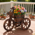 Rustic Wood Tricycle Planter (1- or 2-Pack) product image