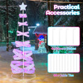 7ft Outdoor Spiral Pre-Lit Christmas Tree with LED Lights product image